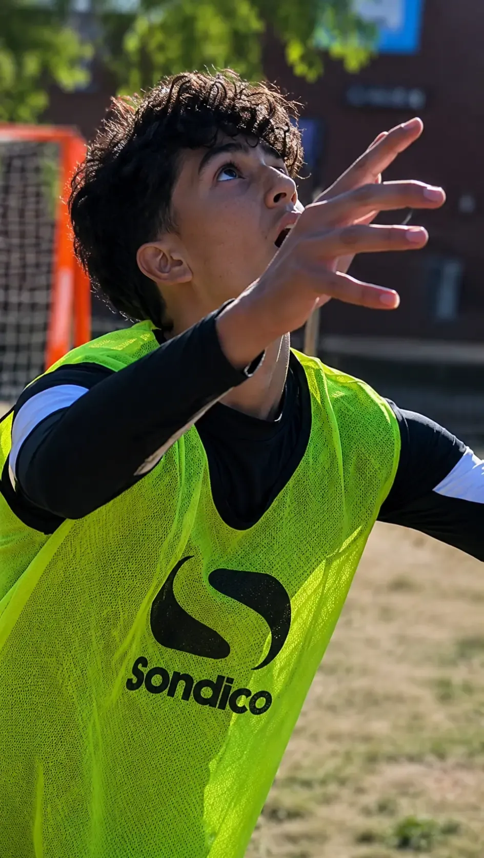 Chest control in a small-sided game