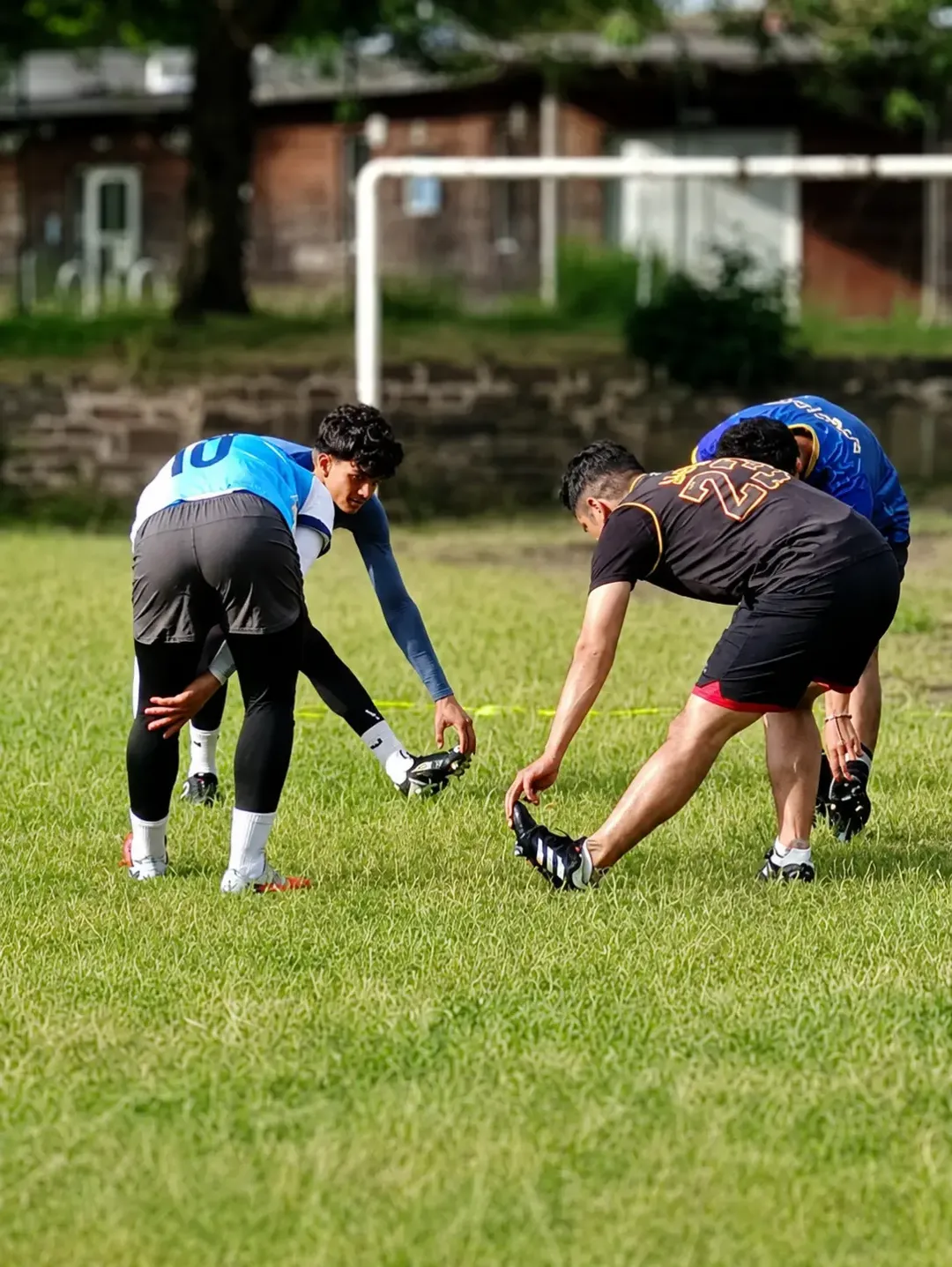 Driving forward in a training match