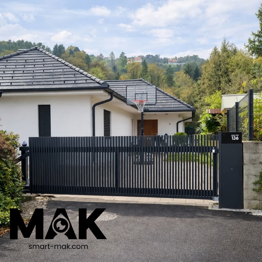 MAK Aluminium Schiebetor Anthrazit – Referenz