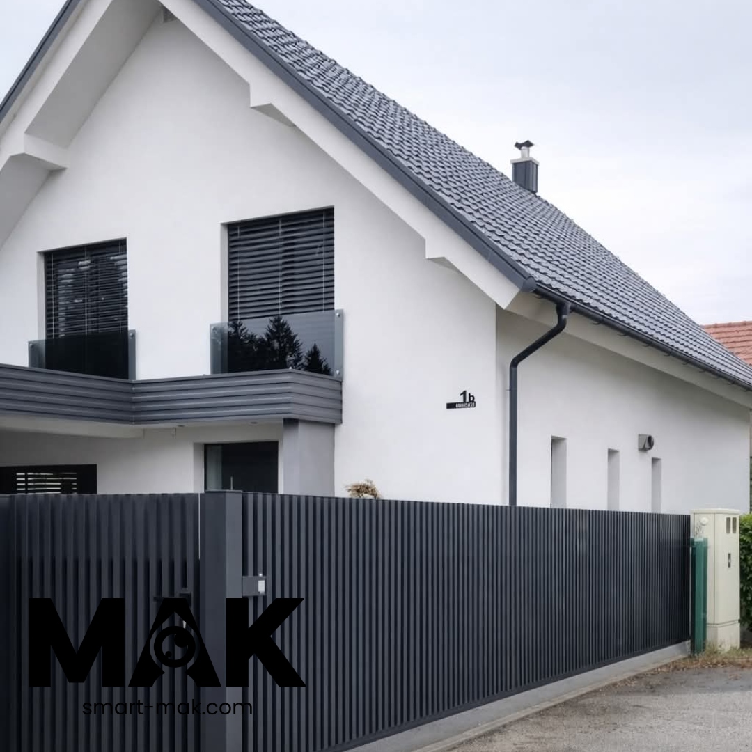 MAK Aluminium Schiebetor am Einfamilienhaus – Referenz