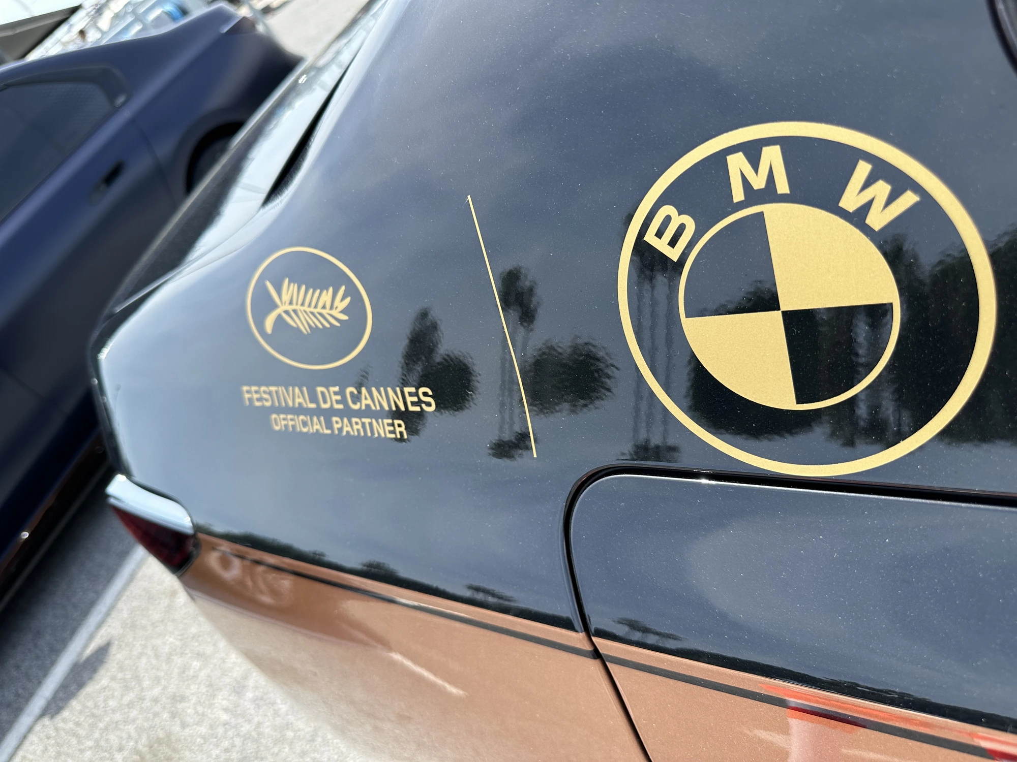 Vehicles badged BMW × Cannes Film Festival Official Partner
