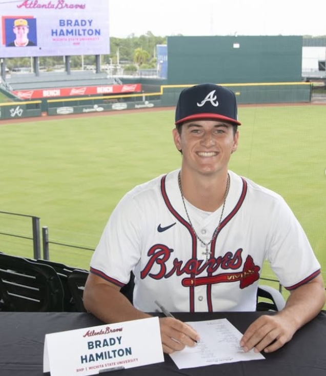 Brady Hamilton in Atlanta Braves uniform