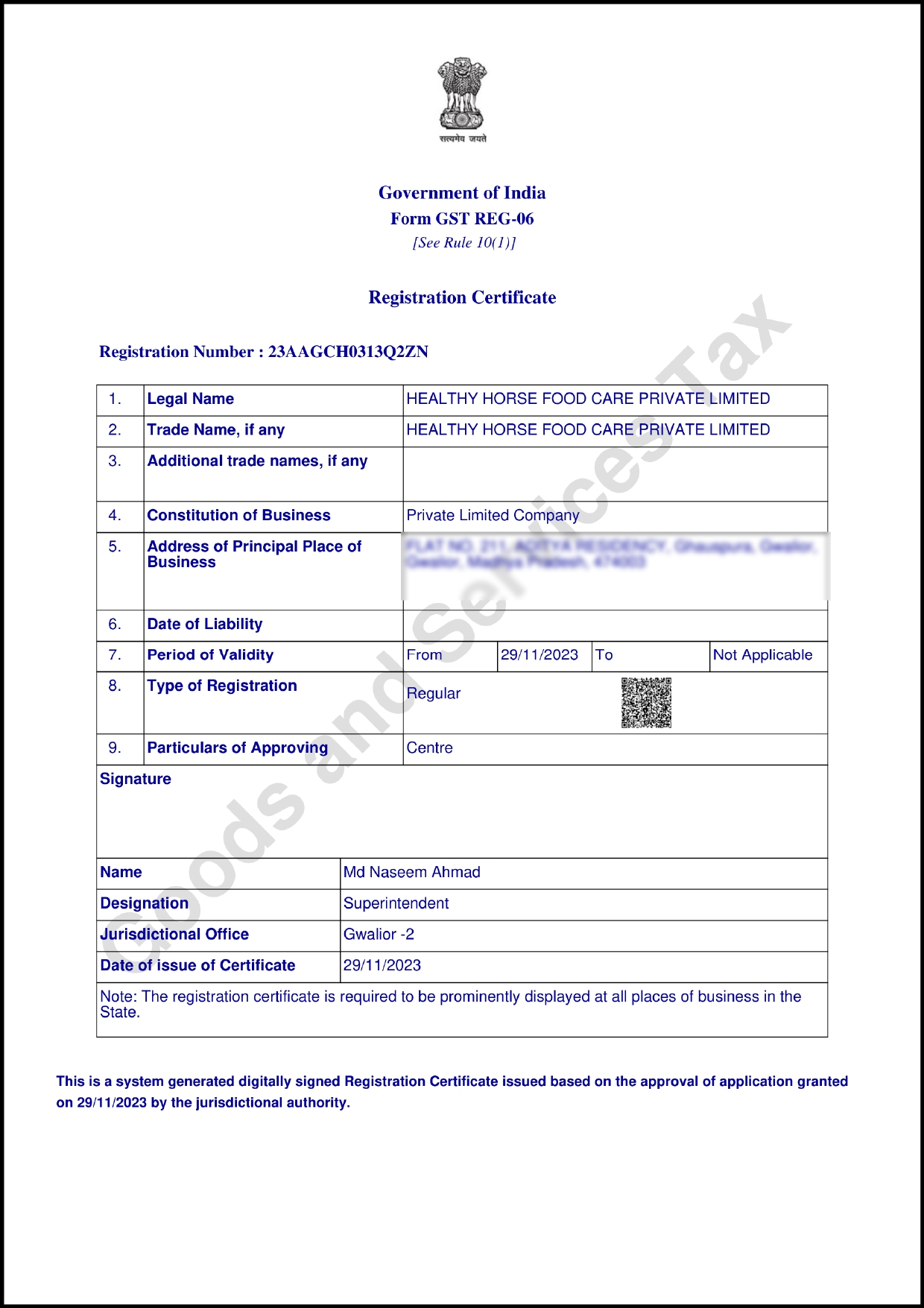 MP GST Registration