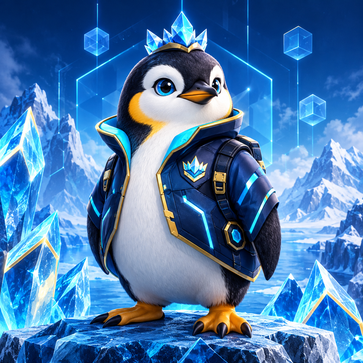 Bijapex penguin mascot
