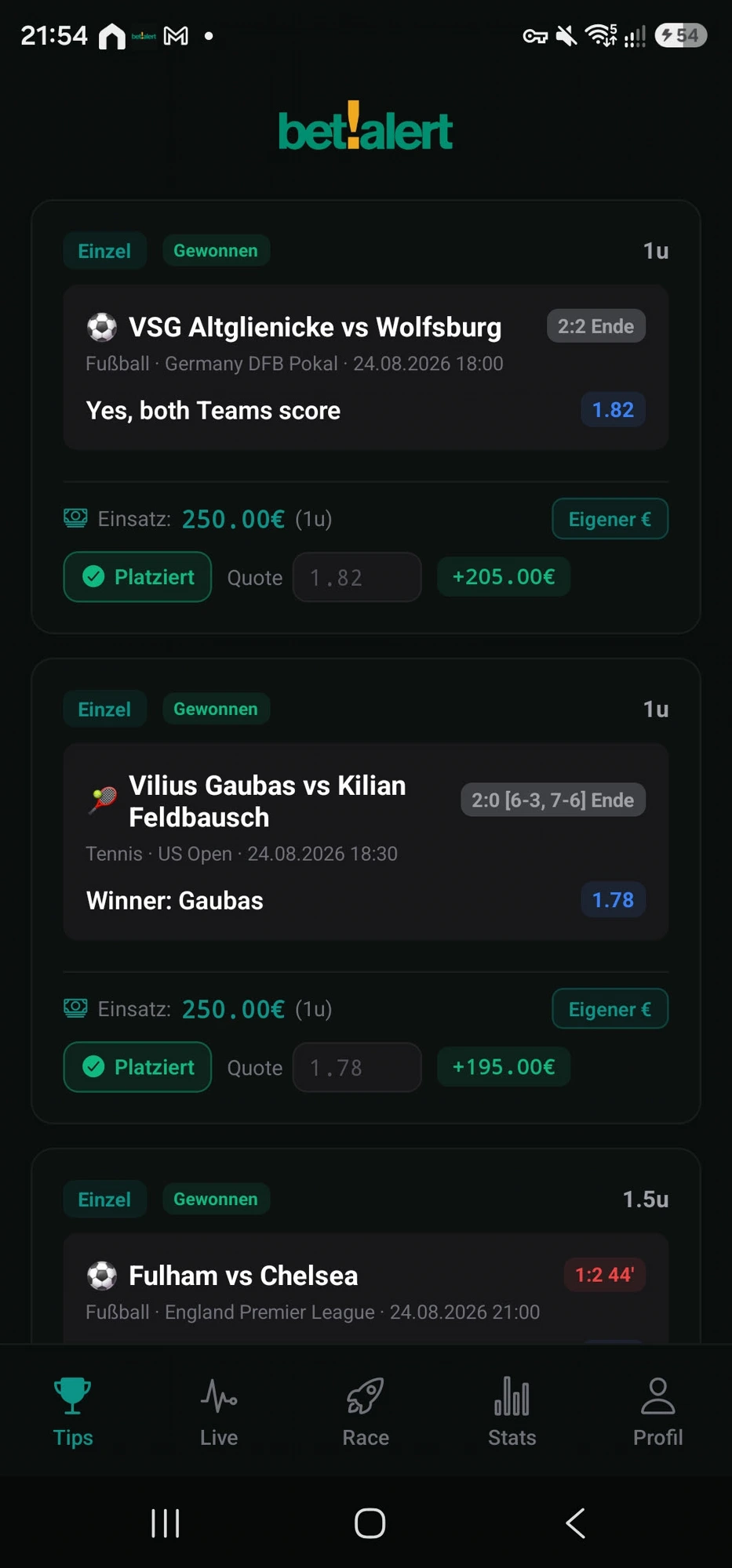 Pregame Betting Tips with Value Analysis