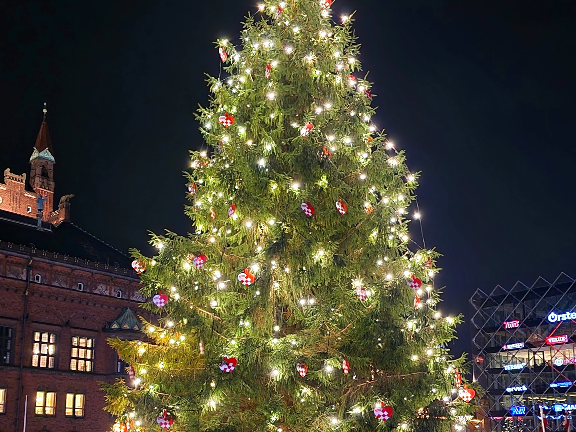 Rådhuspladsen & Gammel Torv at Christmas in Copenhagen