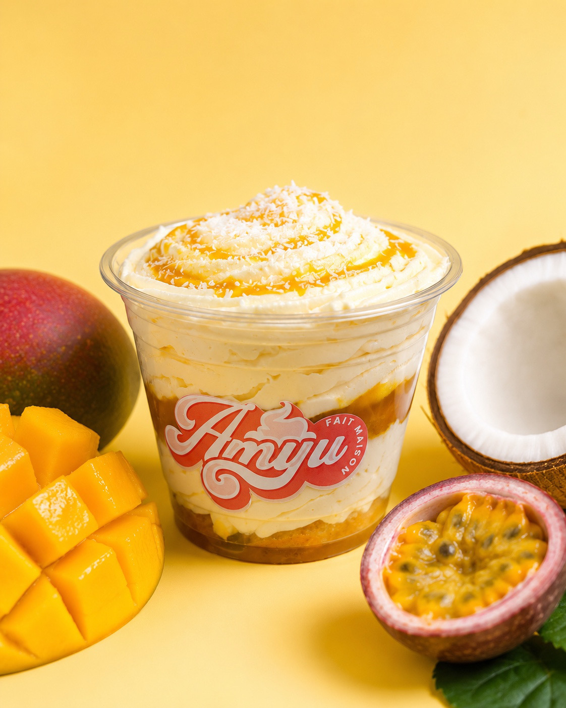 Tiramisu Mangue Passion — dessert artisanal fait maison Amyu, Carcassonne