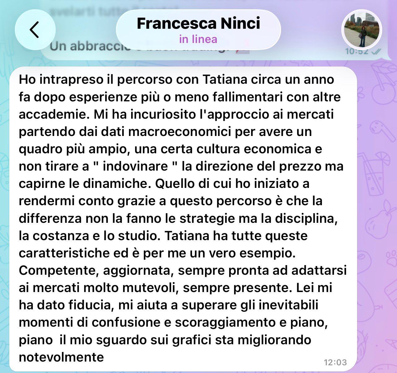 Testimonianza studente 2