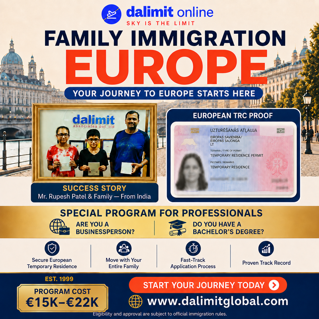 Family Immigration to Europe — DALIMIT GLOBAL