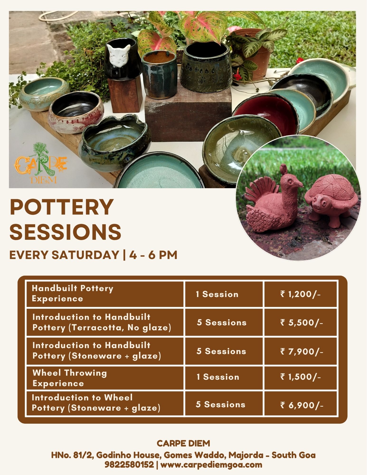 Clay With Us — pottery courses poster