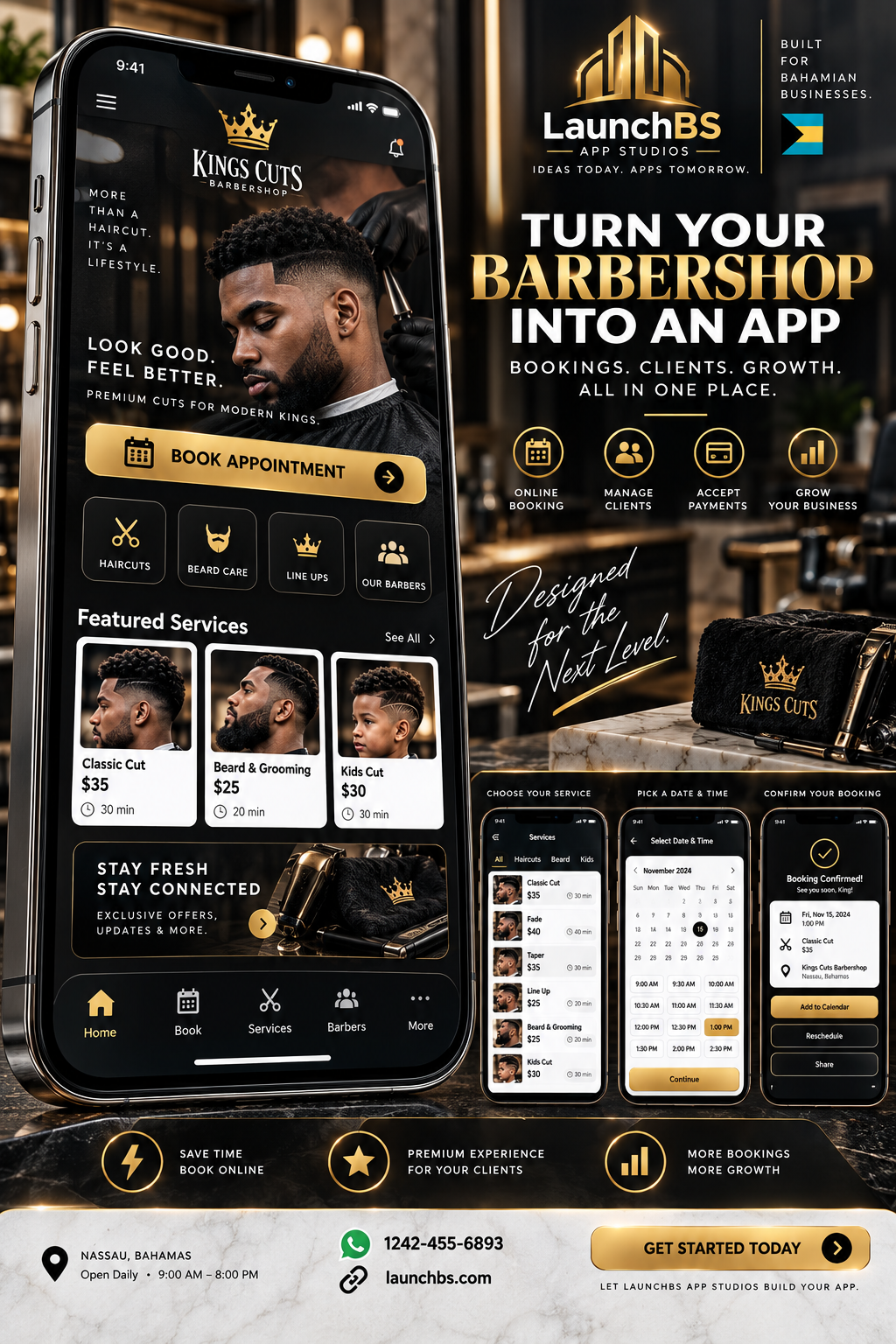 Barbershop Website Bookings
