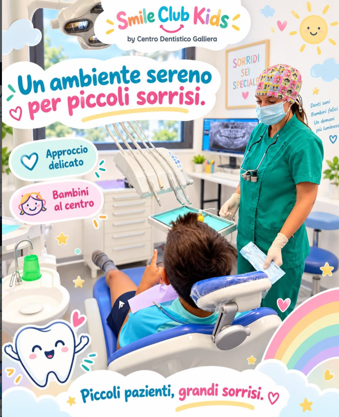 Bambina sorridente dal dentista