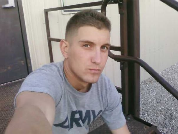 Greg in an Army t-shirt selfie