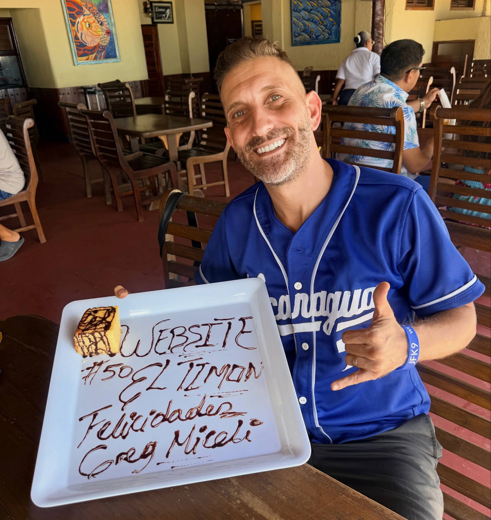 Greg Miceli celebrating website #56 · Spartan Fitness Club SJDS