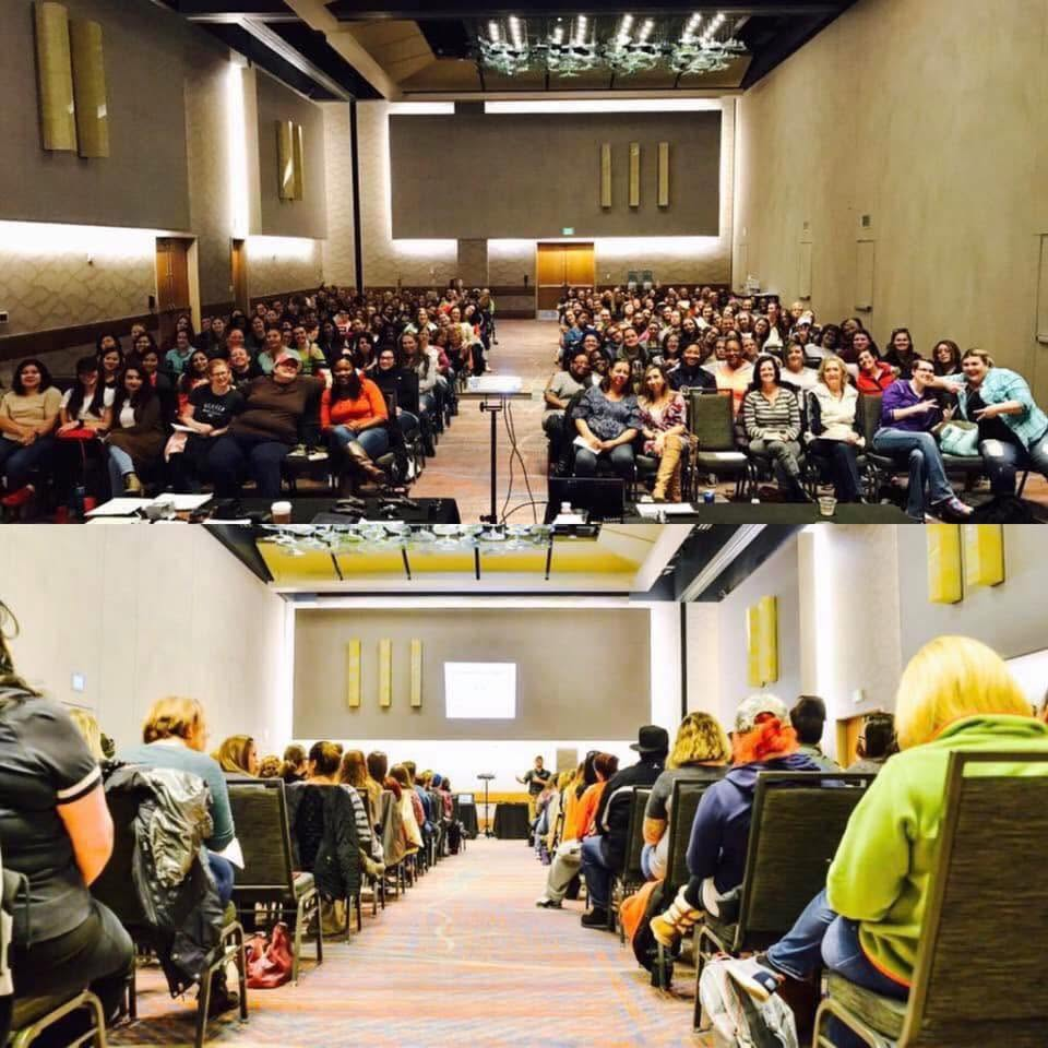 Packed CWP class audience — rear view