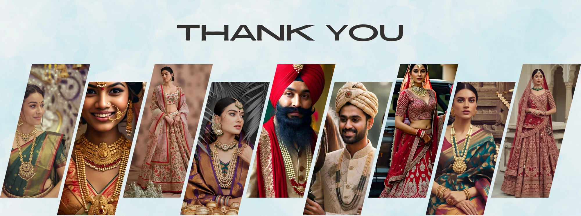 Thank you from Regal Jewels — our customers in 22kt gold bridal jewelry