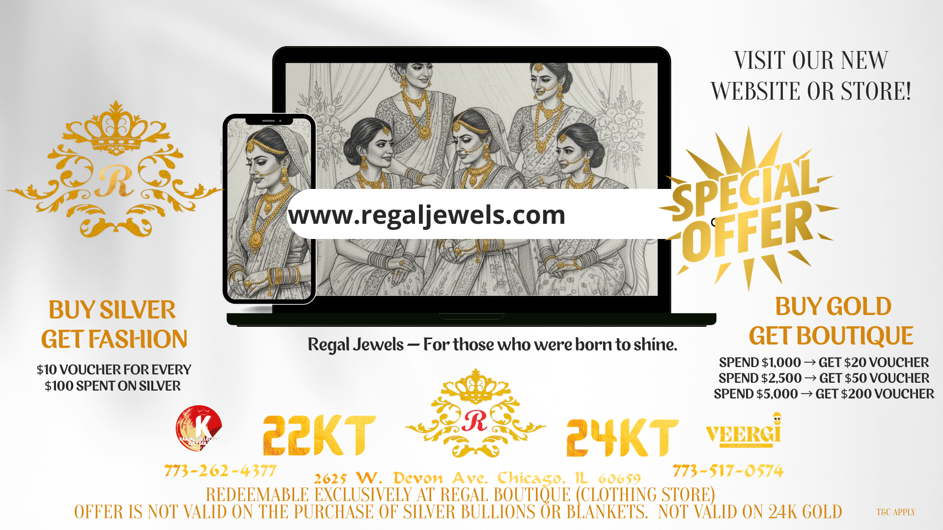 Regal Jewels special offers — for those who were born to shine