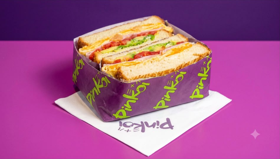 Tokyo Club sando stacked with egg, turkey ham, cheese and avocado