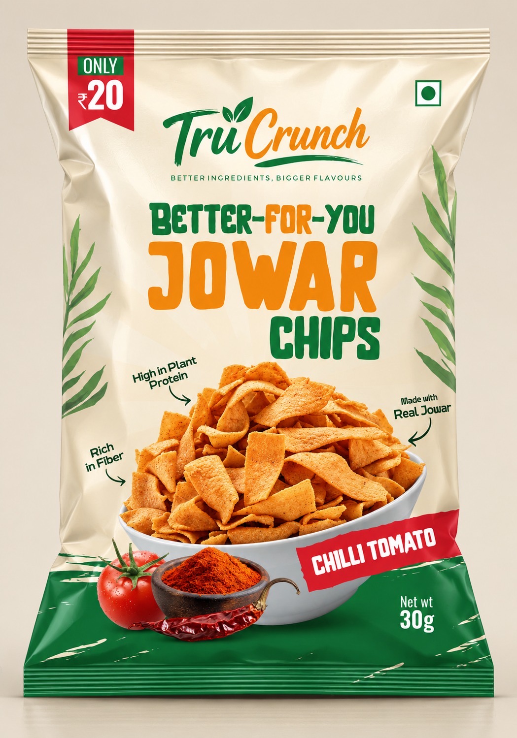 Jowar Chips — Chilli Tomato