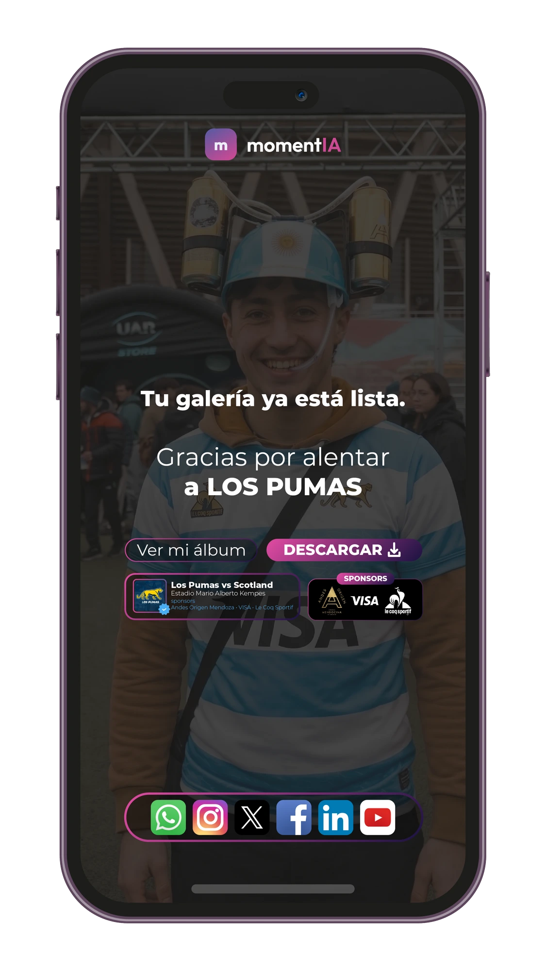 Mockup momentIA — Se descargan al instante