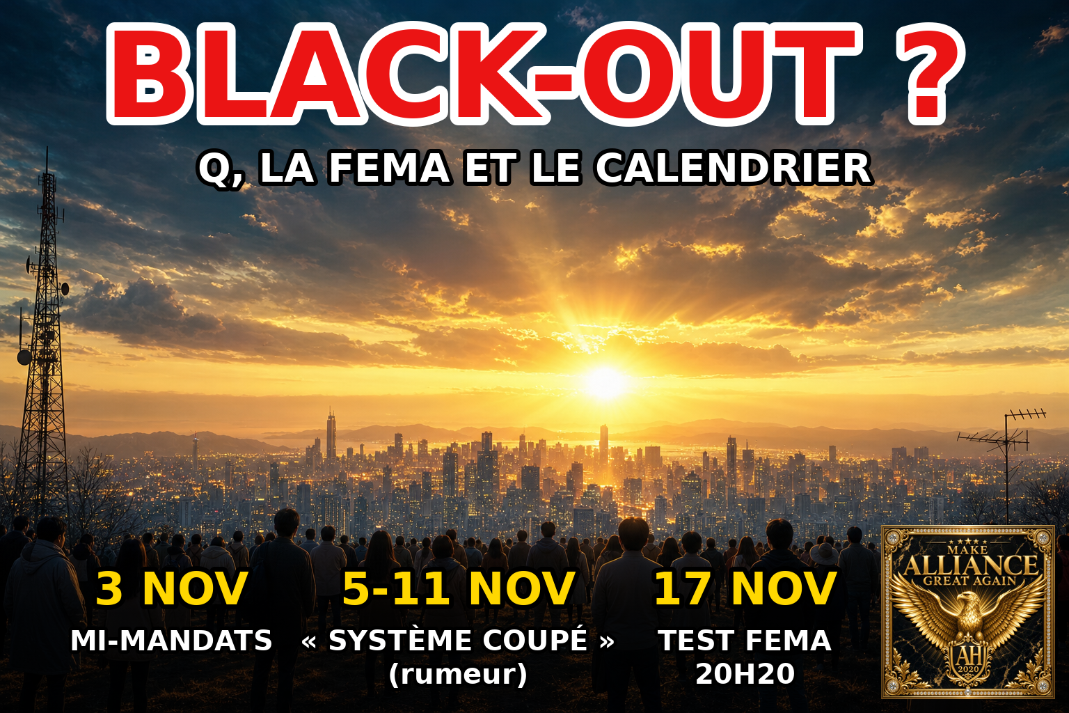 BLACK-OUT ? Q, LA FEMA ET LE CALENDRIER