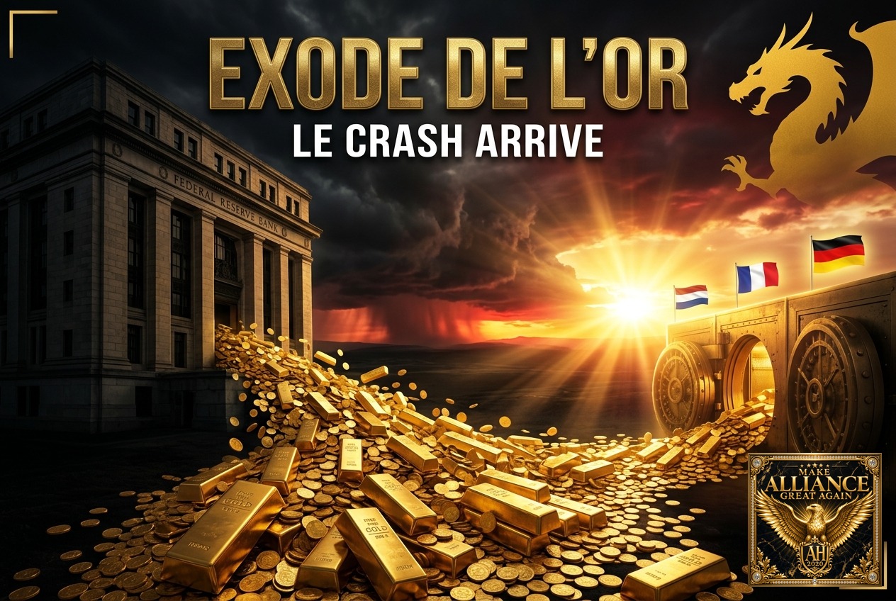 EXODE DE L'OR — LES NATIONS FUIENT LA FED AMÉRICAINE