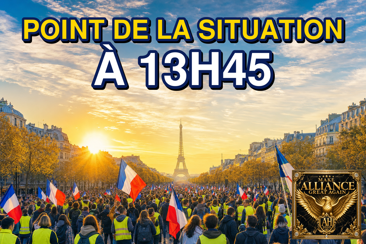 POINT DE LA SITUATION À 13H45