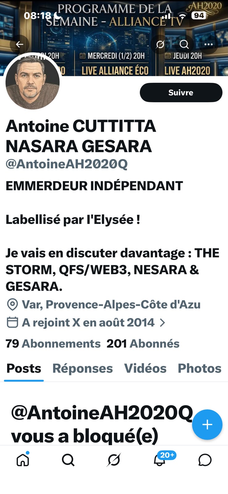 Preuve Faux Compte