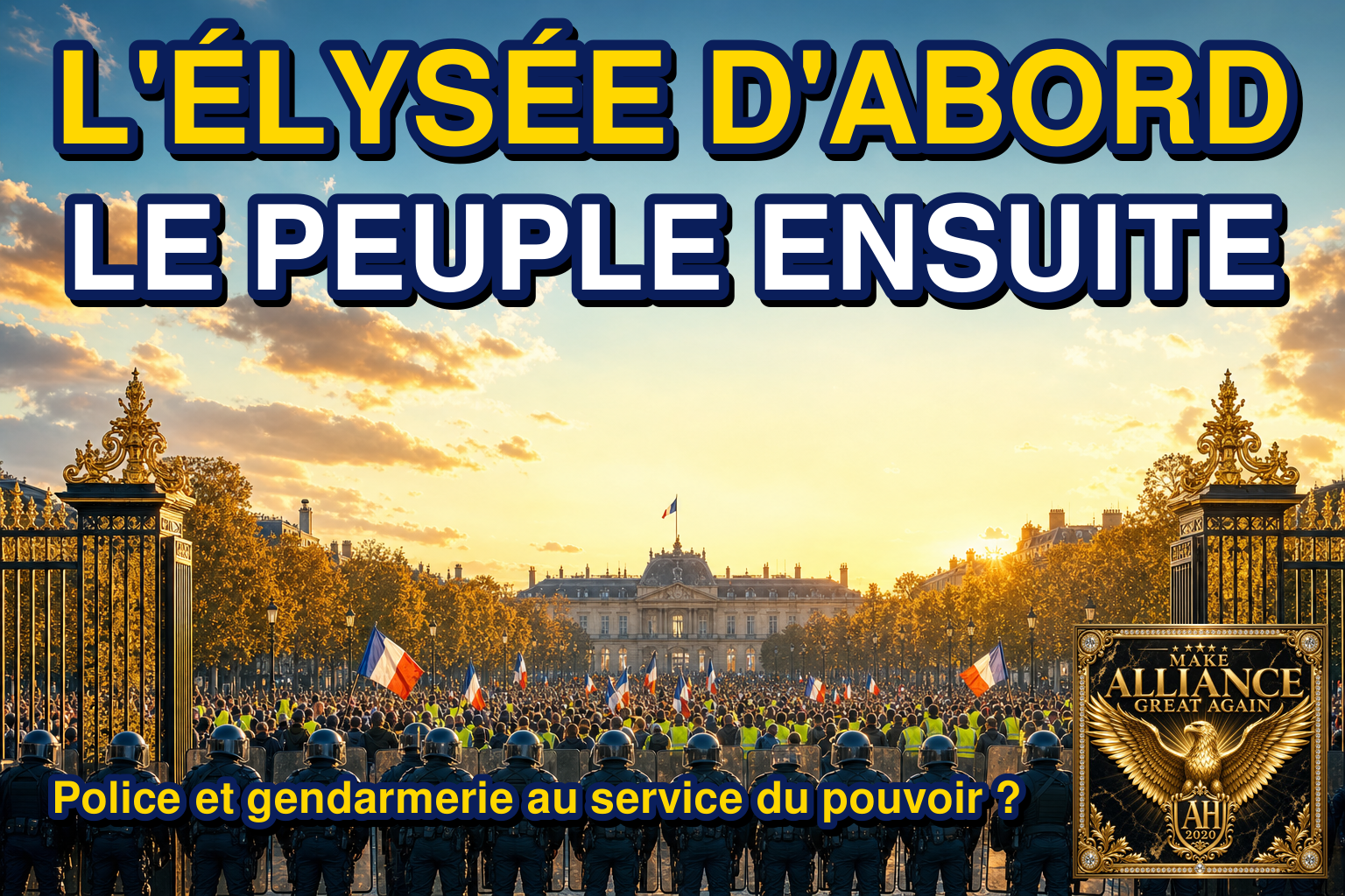 L'ÉLYSÉE D'ABORD, LE PEUPLE ENSUITE